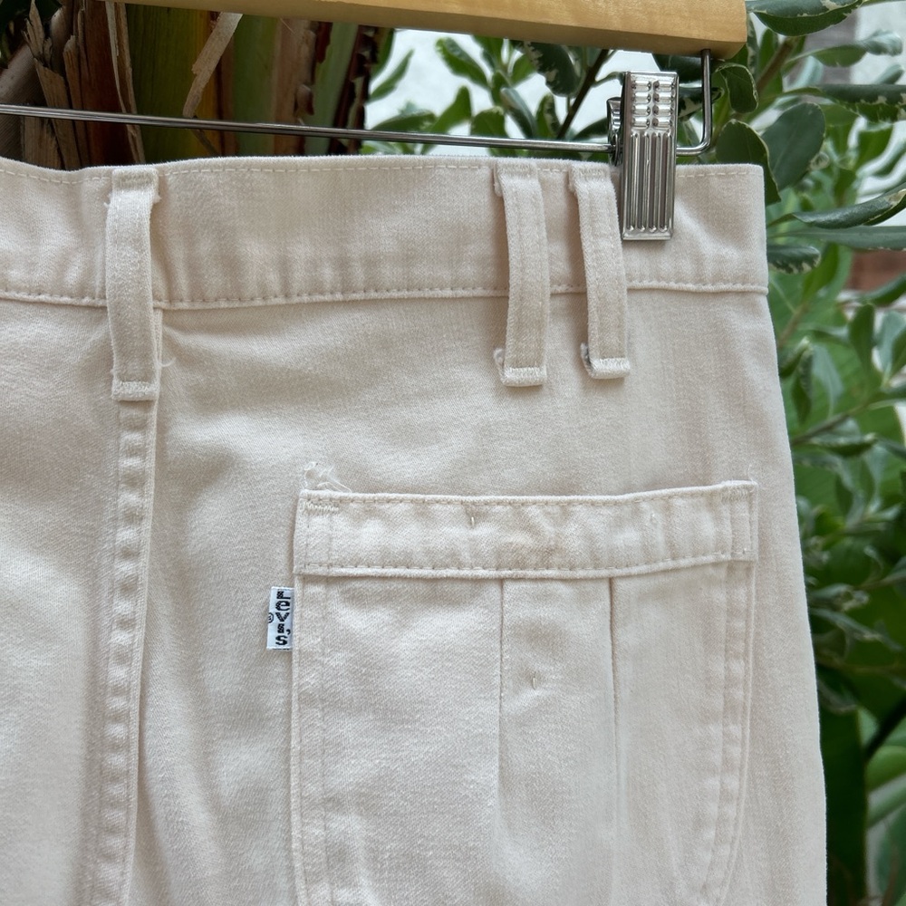 Vintage 1980s Levi’s White Tab Pleated Pants Talon Zipper USA 30x29 - Picture 5 of 8